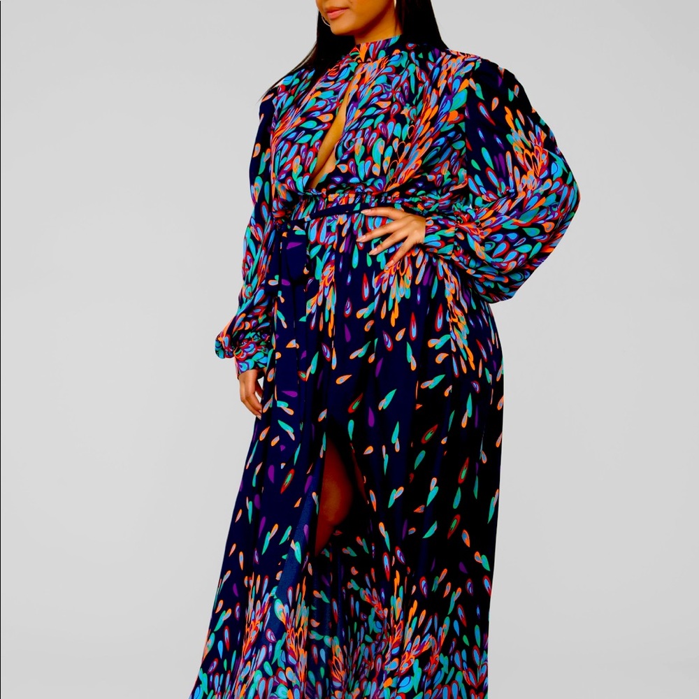 Fashion nova Wings of a feather maxi dress